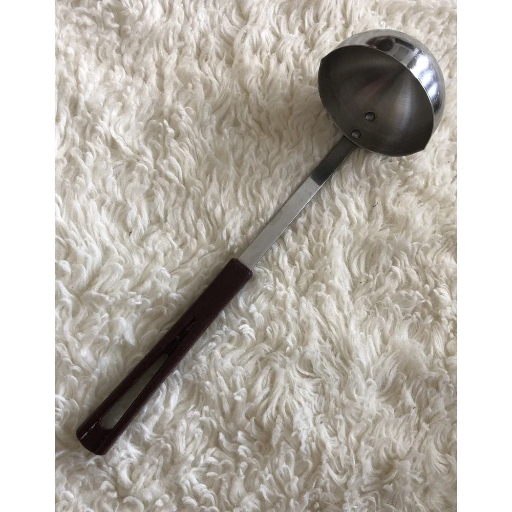 VTG MCM Stanhome Stainless Steel Kitchen Utensils-Ladle, Fish Spatula, Scoop